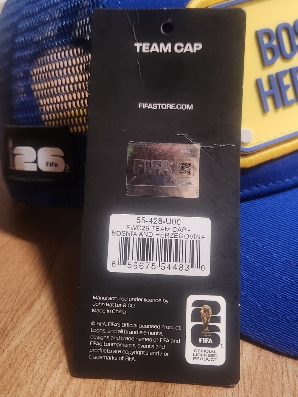 Official FIFA 2026 World Cup Hat / Cap - Bosnia and Herzegovina Hat Bosna Kapa - Picture 7 of 10